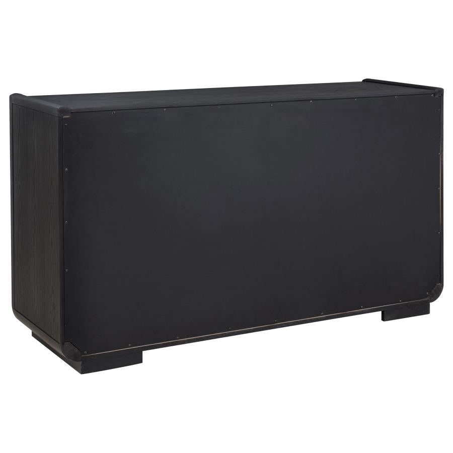 Leandro 2-drawer Dining Sideboard Server Burnished Black-zoom-6