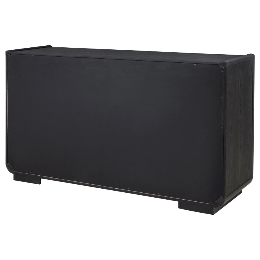Leandro 2-drawer Dining Sideboard Server Burnished Black-zoom-8