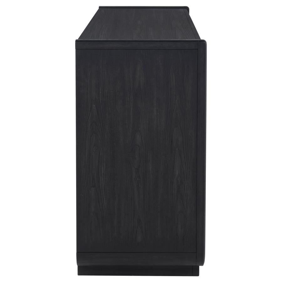 Leandro 2-drawer Dining Sideboard Server Burnished Black-zoom-9