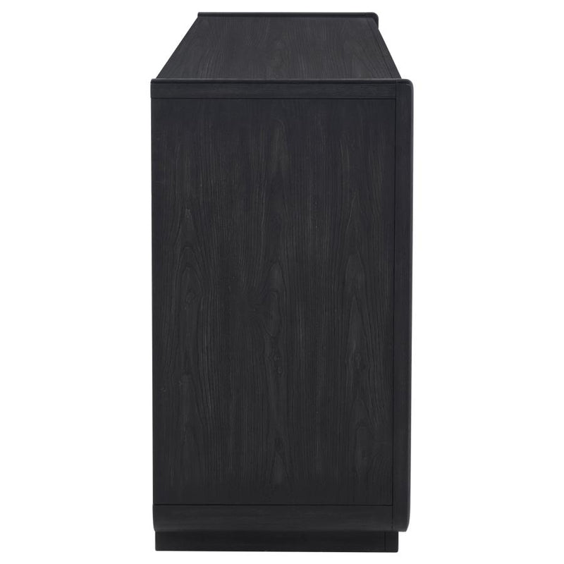 Leandro 2-drawer Dining Sideboard Server Burnished Black-zoom-