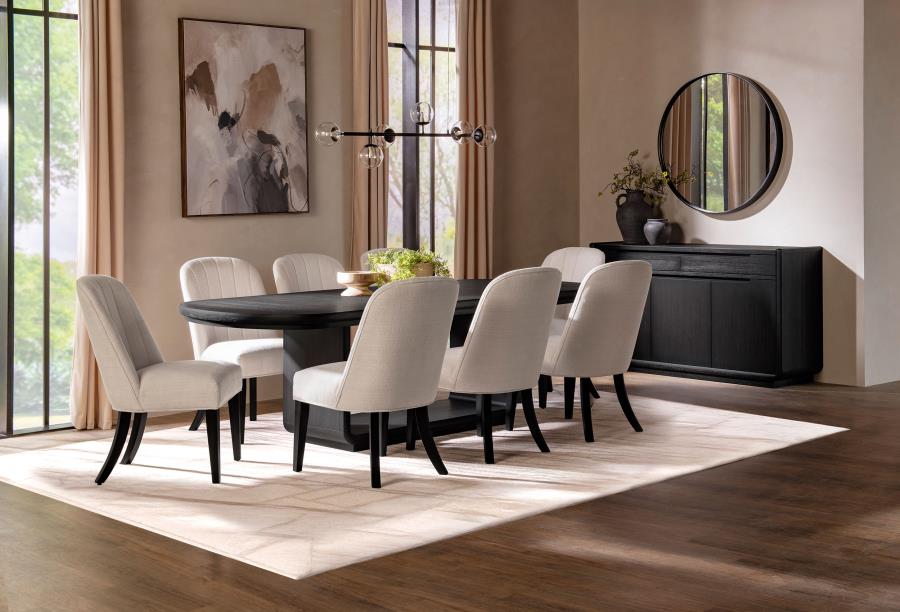 Leandro 2-drawer Dining Sideboard Server Burnished Black-12