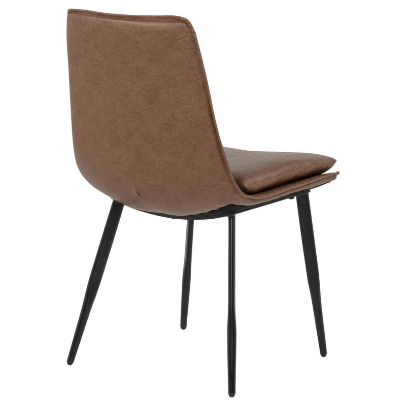 Ortega Upholstered Dining Side Chair Coffee (Set of 2)-zoom-