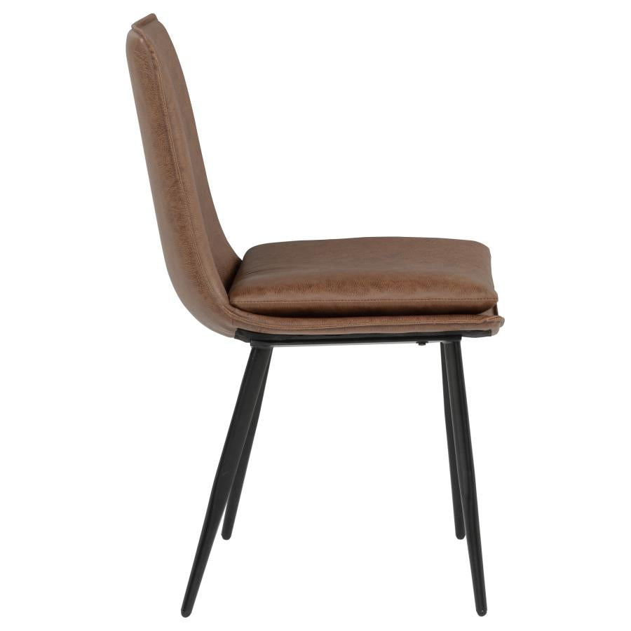 Ortega Upholstered Dining Side Chair Coffee (Set of 2)-zoom-10
