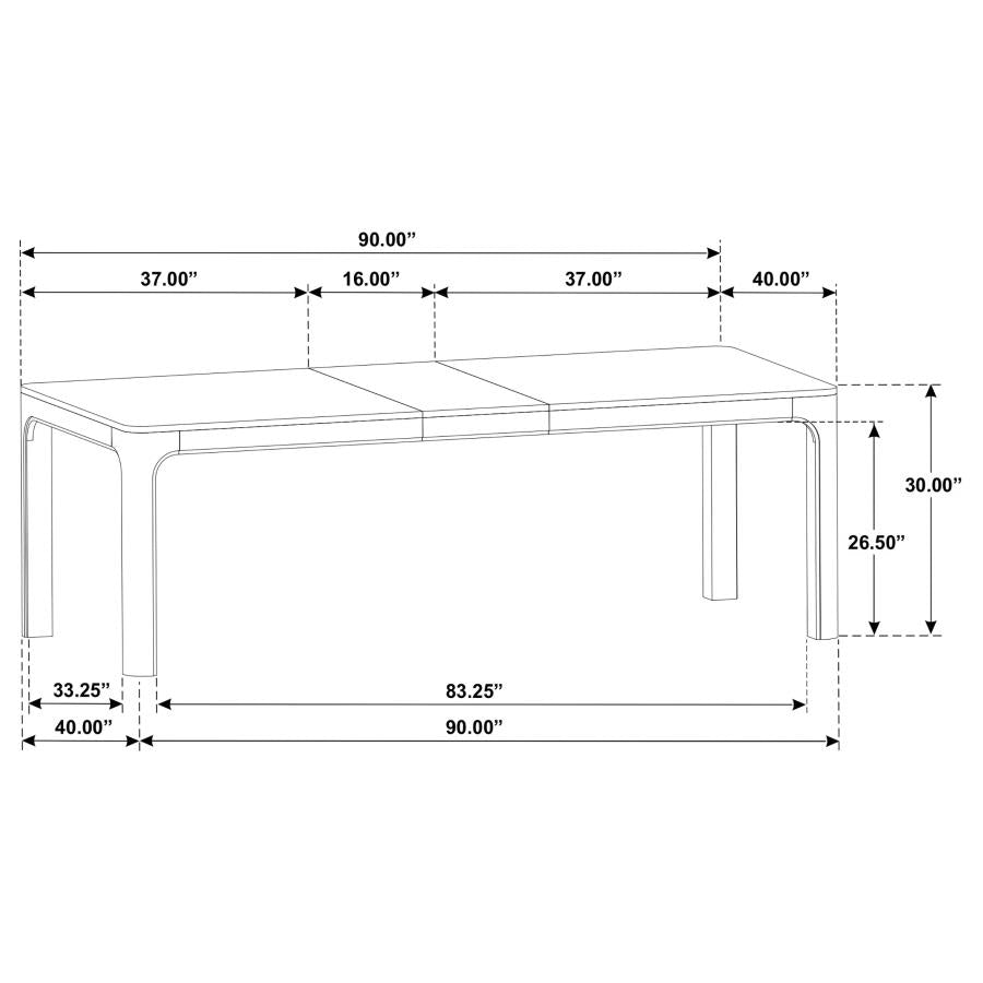 Solano 90-inch Extension Dining Table Weathered Mango-11
