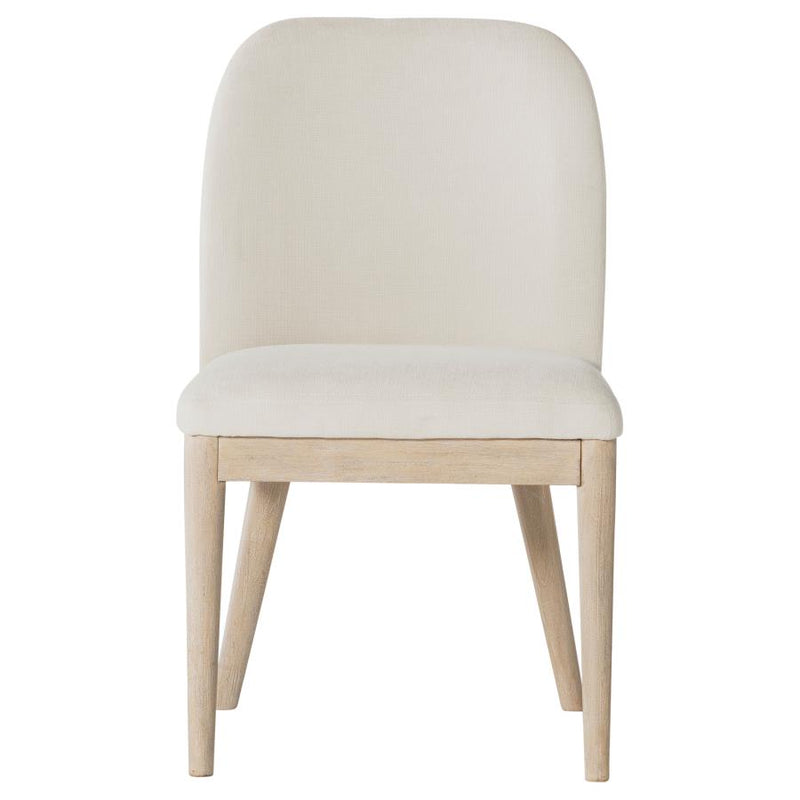 Solano Upholstered Dining Side Chair Beige (Set of 2)-zoom-