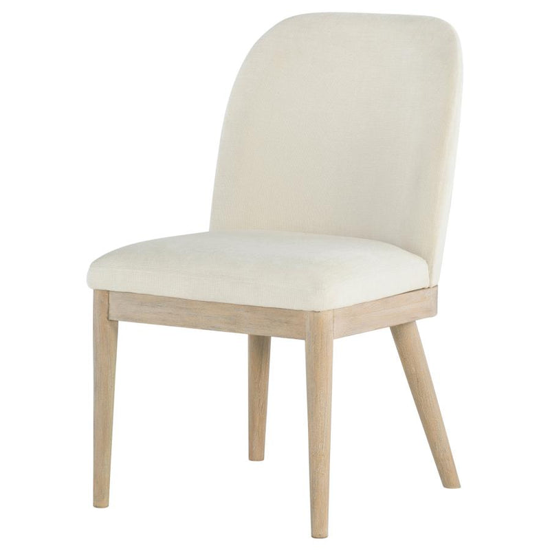 Solano Upholstered Dining Side Chair Beige (Set of 2)-zoom-