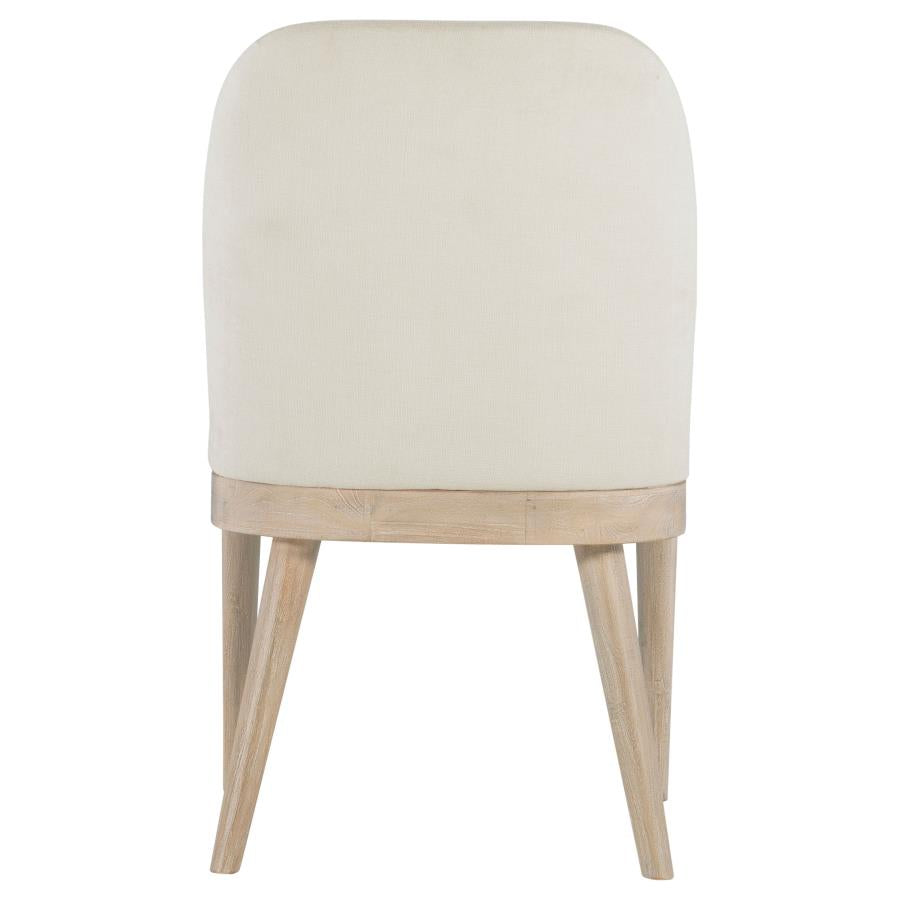 Solano Upholstered Dining Side Chair Beige (Set of 2)-8