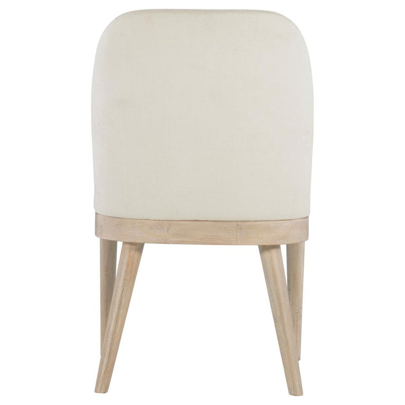 Solano Upholstered Dining Side Chair Beige (Set of 2)-zoom-