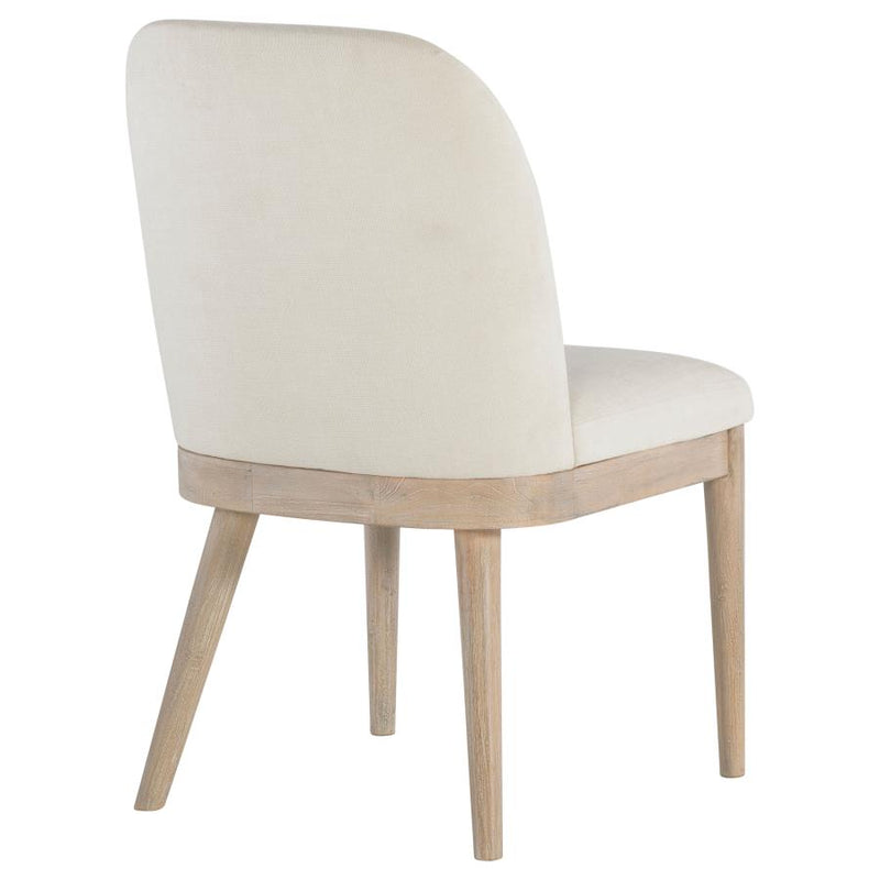 Solano Upholstered Dining Side Chair Beige (Set of 2)-zoom-