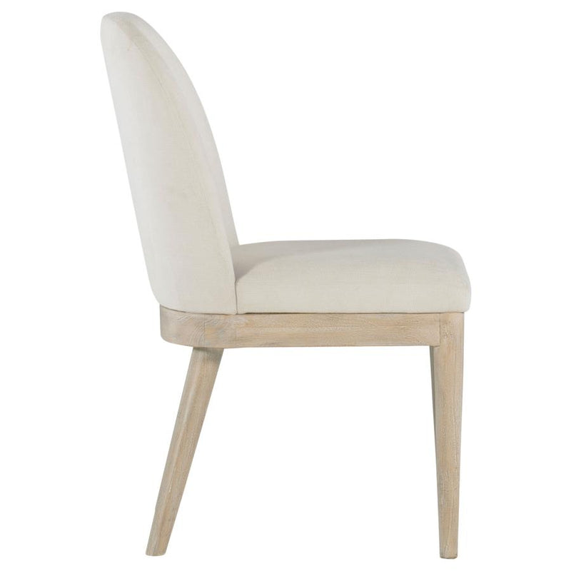 Solano Upholstered Dining Side Chair Beige (Set of 2)-zoom-