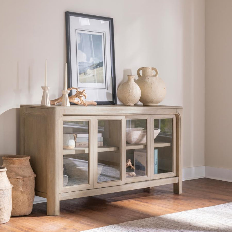 Solano Sliding Door Dining Sideboard Server Weathered Mango-zoom-
