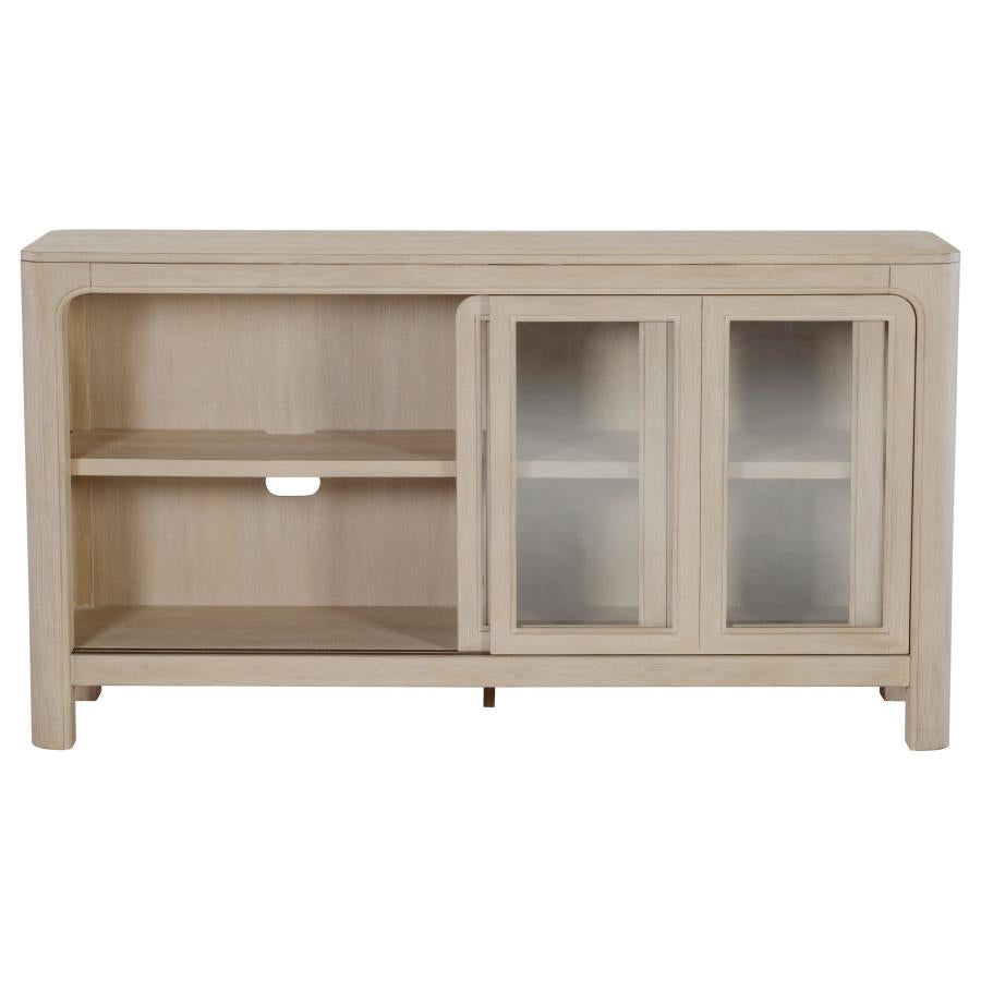 Solano Sliding Door Dining Sideboard Server Weathered Mango-6