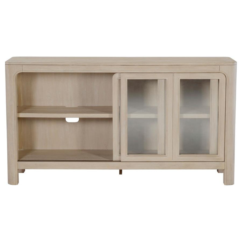 Solano Sliding Door Dining Sideboard Server Weathered Mango-zoom-