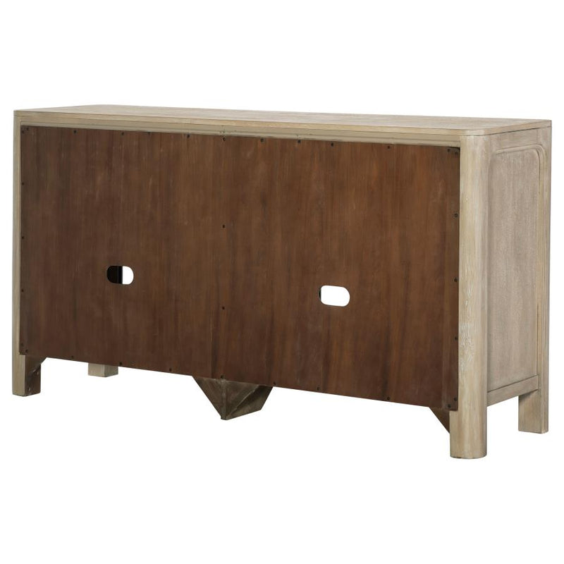 Solano Sliding Door Dining Sideboard Server Weathered Mango-zoom-