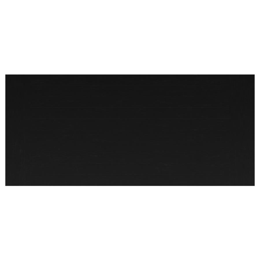 Florence 126-inch Extension Dining Table Distressed Black-zoom-12