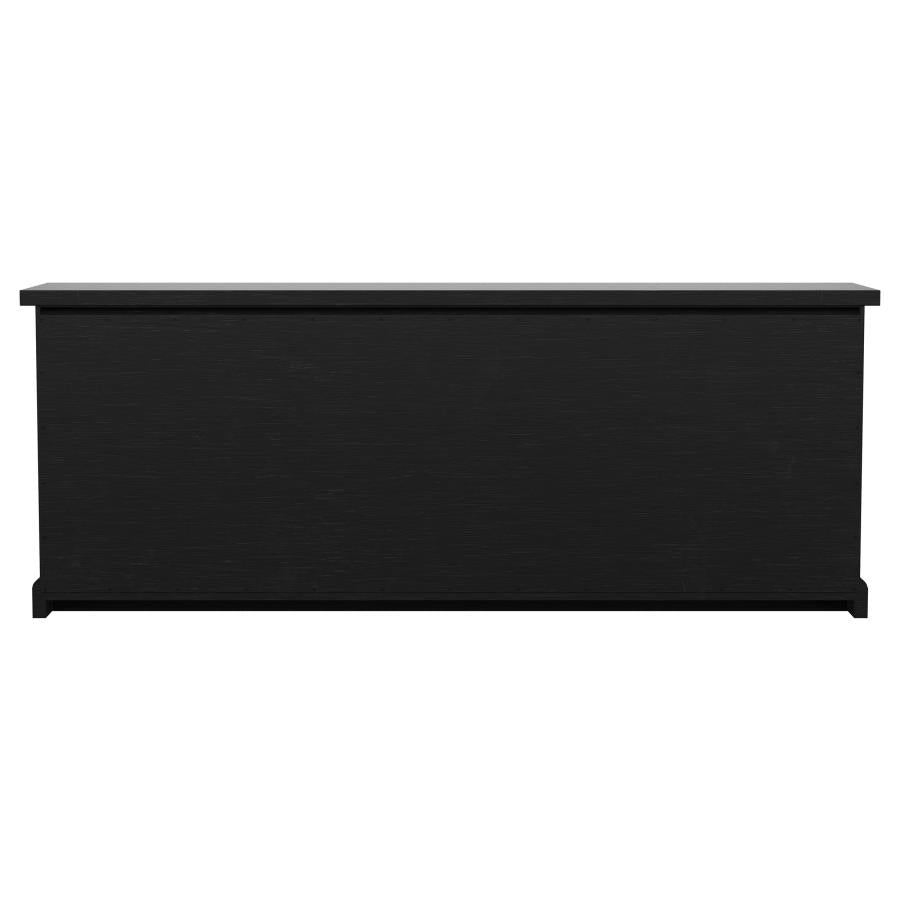 Florence 4-door Dining Sideboard Buffet Distressed Black-8