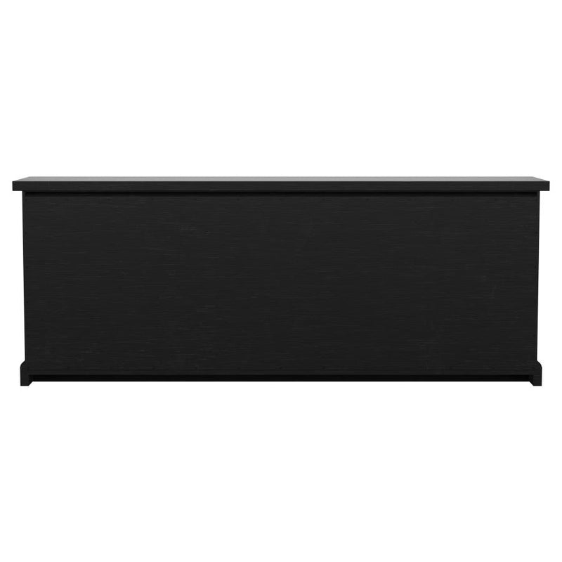 Florence 4-door Dining Sideboard Buffet Distressed Black-zoom-