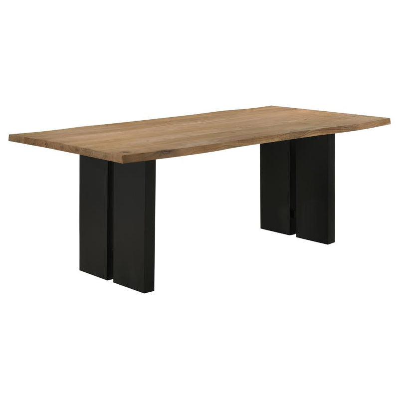 Bradshaw 80-inch Live Edge Wood Dining Table Natural Acacia-zoom-