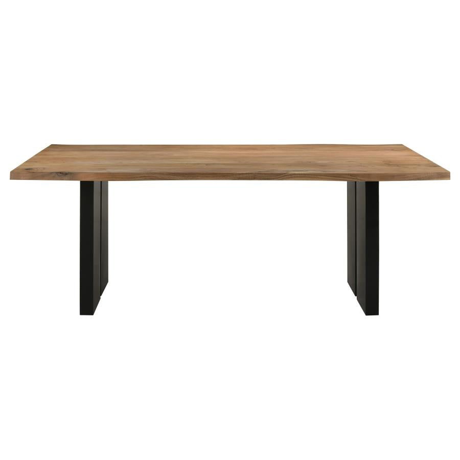 Bradshaw 80-inch Live Edge Wood Dining Table Natural Acacia-zoom-3