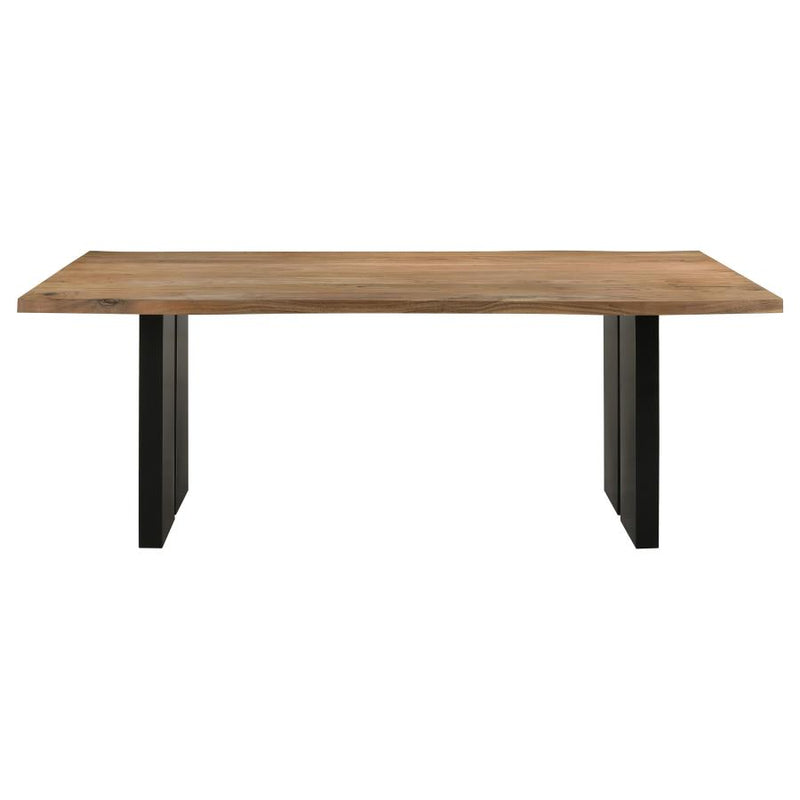 Bradshaw 80-inch Live Edge Wood Dining Table Natural Acacia-zoom-