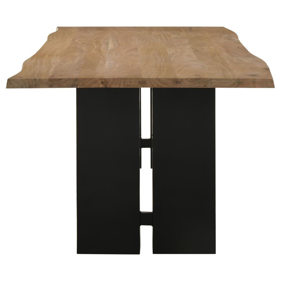 Bradshaw 80-inch Live Edge Wood Dining Table Natural Acacia-zoom-4
