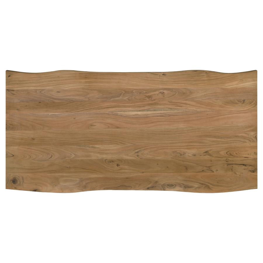 Bradshaw 80-inch Live Edge Wood Dining Table Natural Acacia-zoom-5