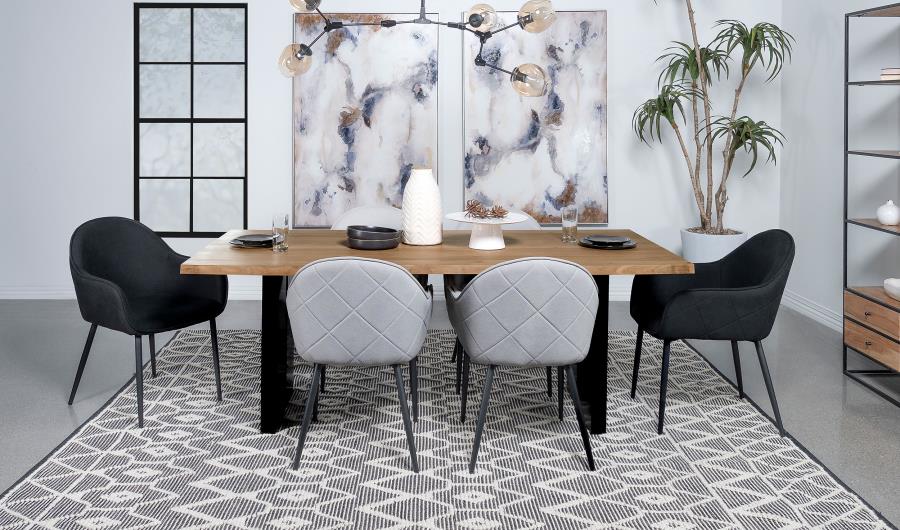 Bradshaw 80-inch Live Edge Wood Dining Table Natural Acacia-8