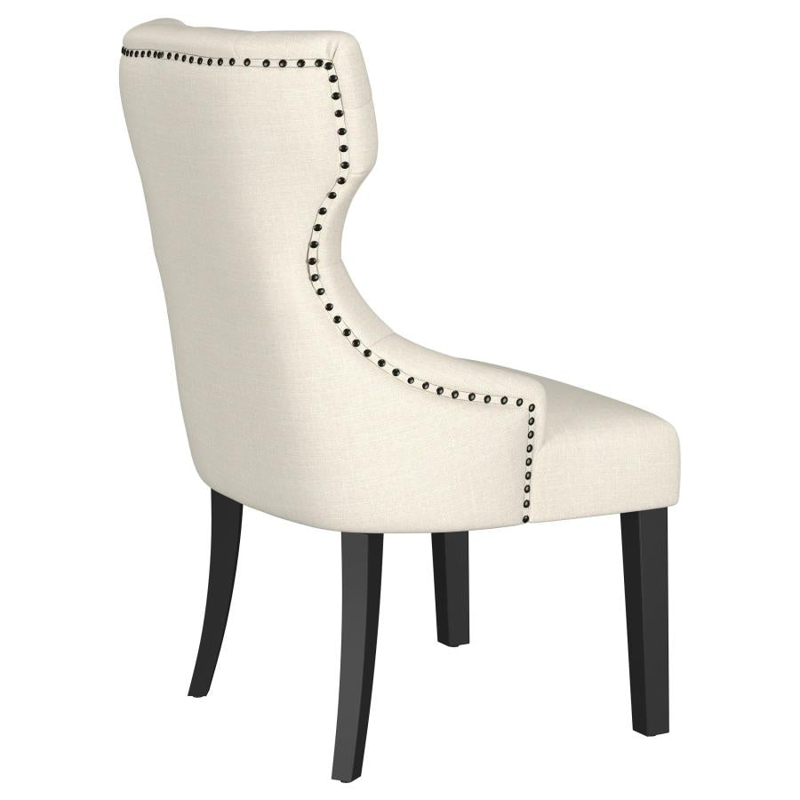 Baney Fabric Upholstered Dining Side Chair Cream and Black-zoom-8