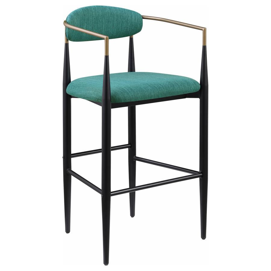 Tina Fabric Upholstered Bar Chair Green (Set of 2)-zoom-3