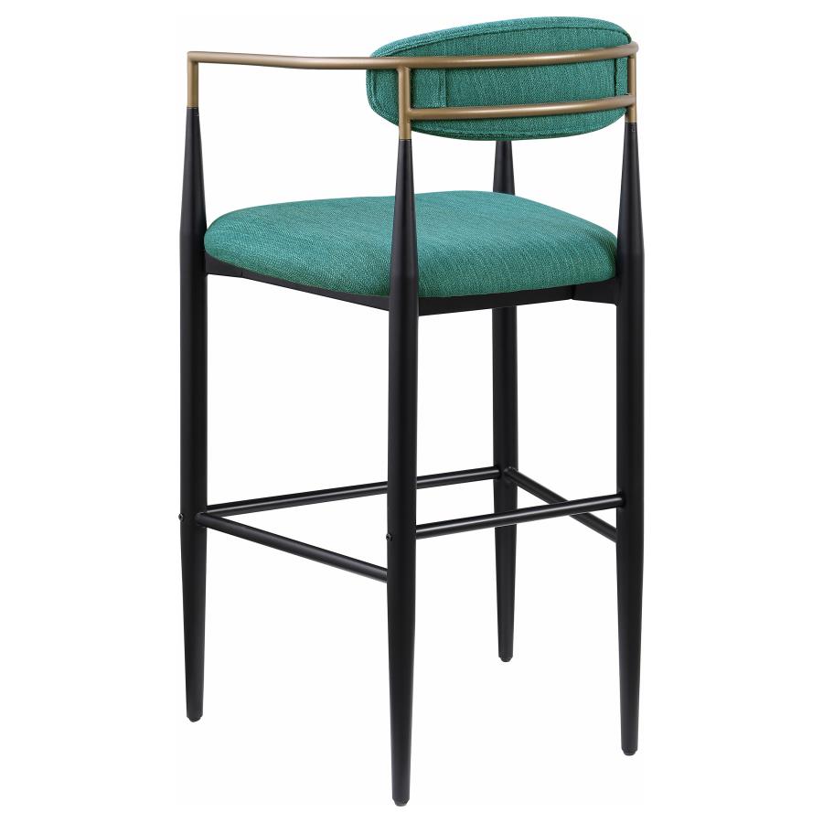 Tina Fabric Upholstered Bar Chair Green (Set of 2)-zoom-7