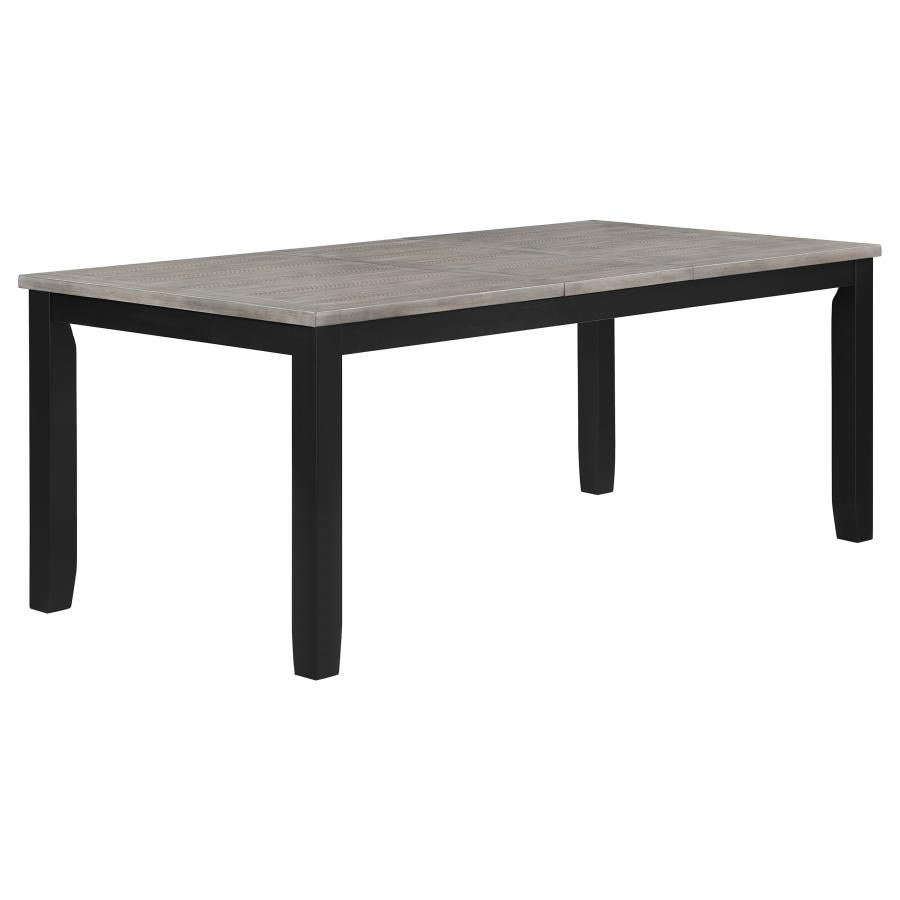 Elodie 7-piece Rectangular Extension Leaf Dining Set Black-3
