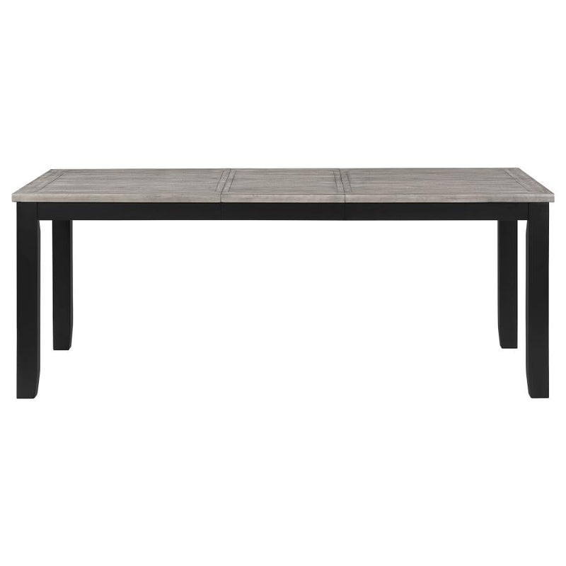 Elodie 7-piece Rectangular Extension Leaf Dining Set Black-zoom-