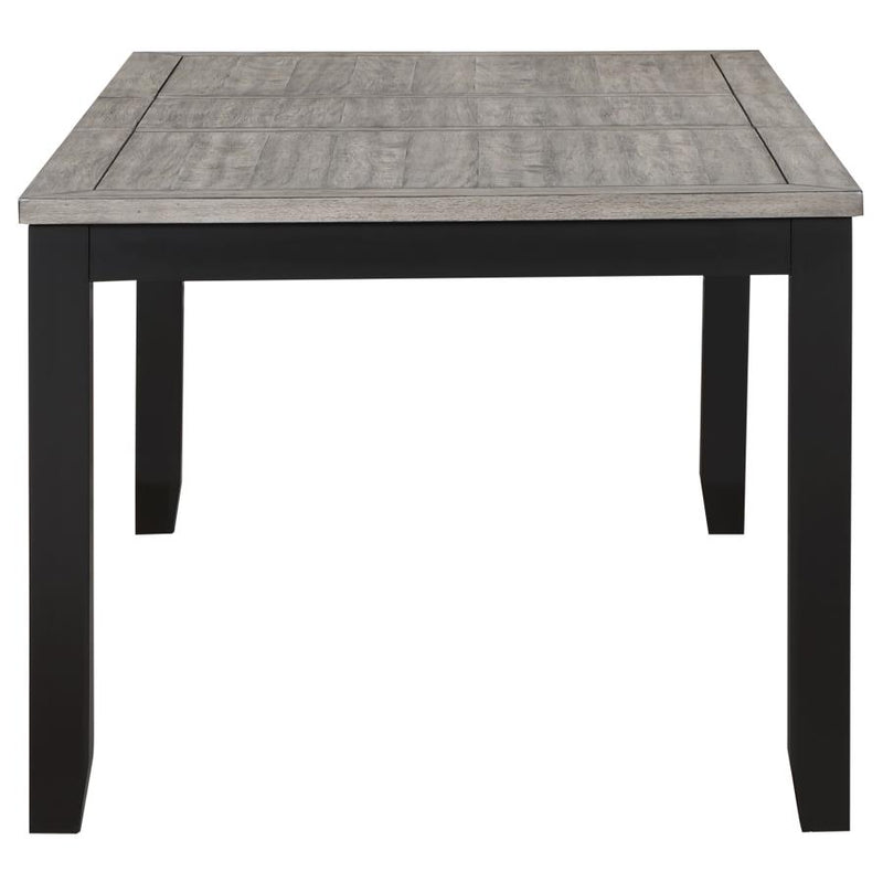 Elodie 7-piece Rectangular Extension Leaf Dining Set Black-zoom-