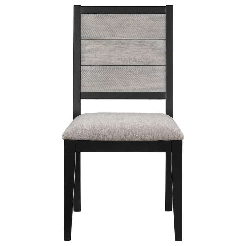 Elodie 7-piece Rectangular Extension Leaf Dining Set Black-zoom-