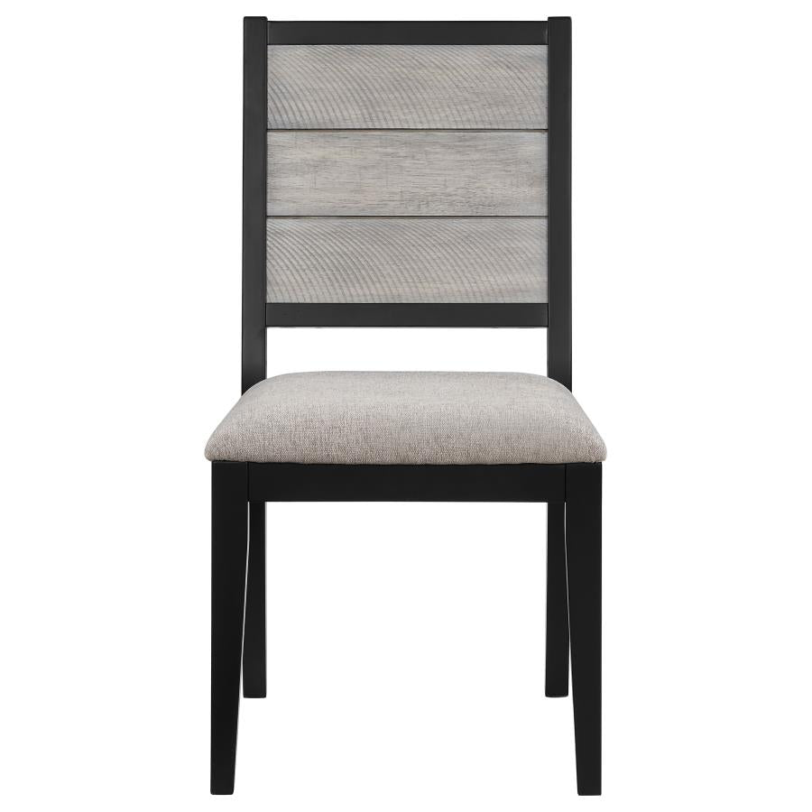 Elodie Wood Dining Side Chair Grey and Black (Set of 2)-zoom-4