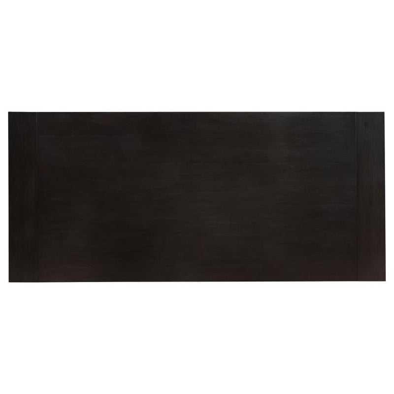 Phelps 123-inch Extension Leaf Dining Table Distressed Noir-zoom-