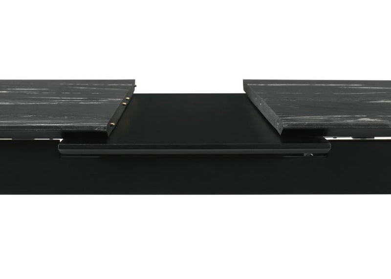Crestmont 5-piece Extension Leaf Dining Table Set Black-zoom-