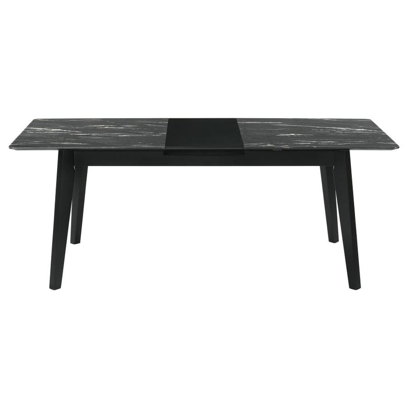 Crestmont 7-piece Extension Leaf Dining Table Set Black-zoom-