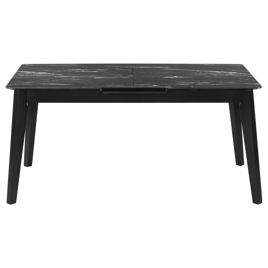 Crestmont 7-piece Extension Leaf Dining Table Set Black-6