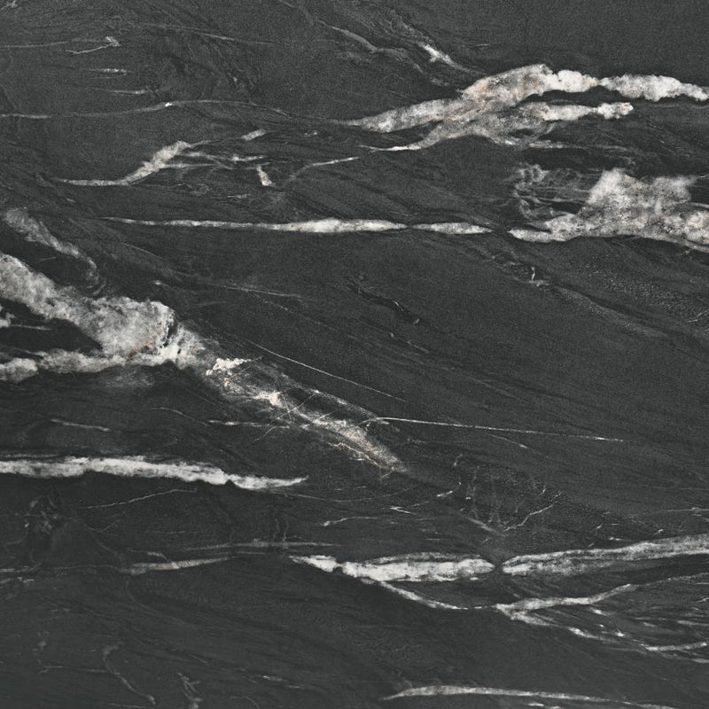 Crestmont 78-inch Extension Dining Table Black Faux Marble-zoom-