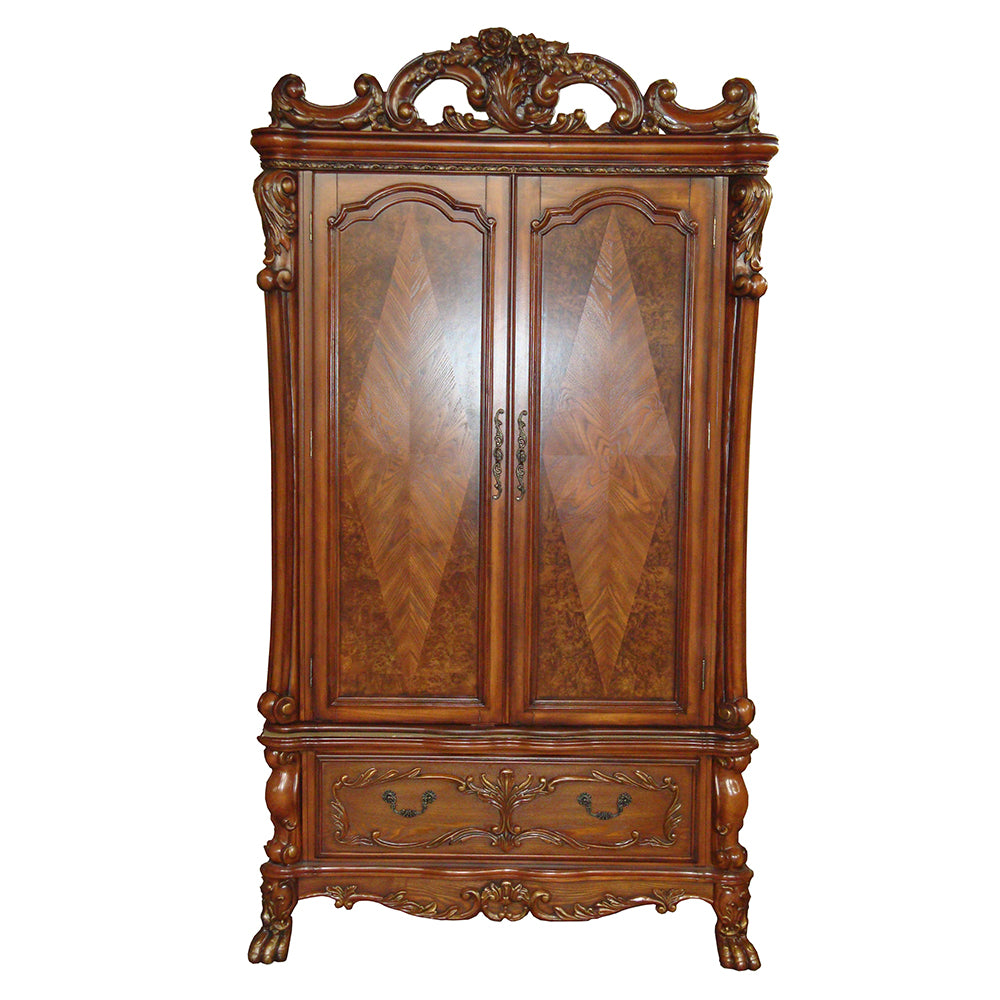 ACME Dresden TV Armoire – angle view – Lusso Furniture Miami