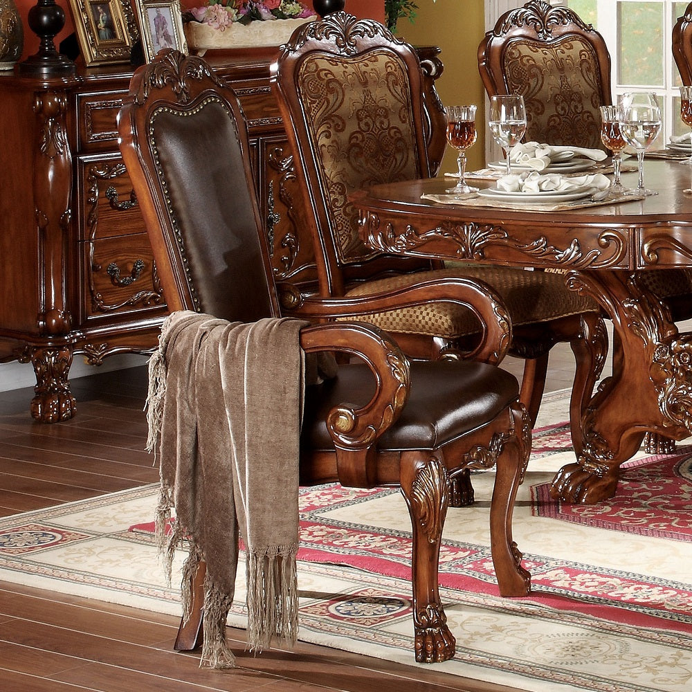ACME Dresden Arm Chair Set of 2 – side view – Lusso Furniture Miami