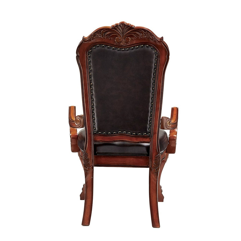 ACME Dresden Arm Chair Set of 2 – back view – Lusso Furniture Miami