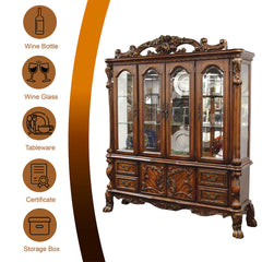 ACME Dresden Hutch and Buffet – room setting – Lusso Furniture Miami