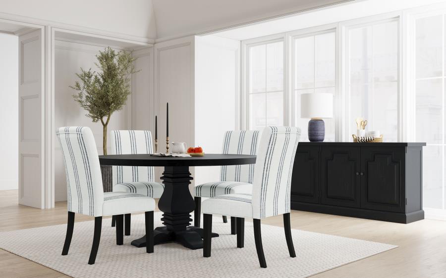 Herran Upholstered Dining Side Chair Beige (Set of 2)-13