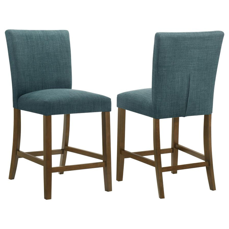 Paxton Upholstered Counter Height Dining Chair Teal Blue (Set of 2)-zoom-