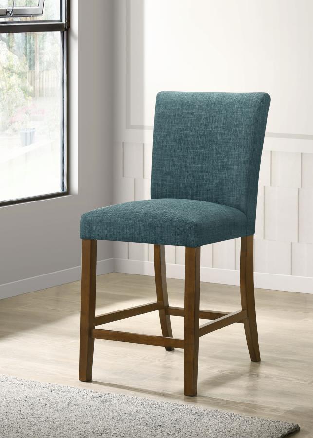 Paxton Upholstered Counter Height Dining Chair Teal Blue (Set of 2)-zoom-2