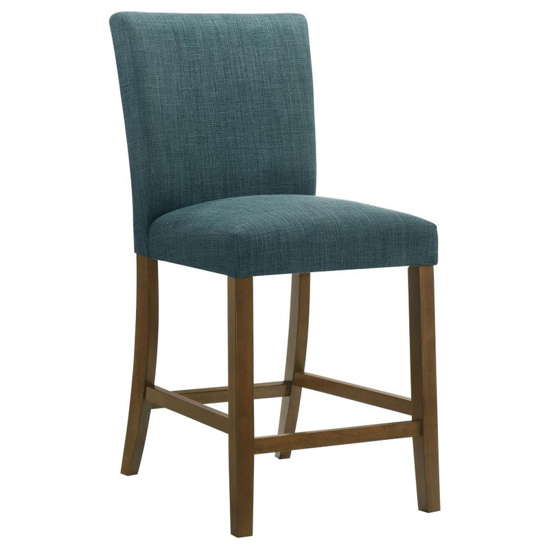 Paxton Upholstered Counter Height Dining Chair Teal Blue (Set of 2)-zoom-