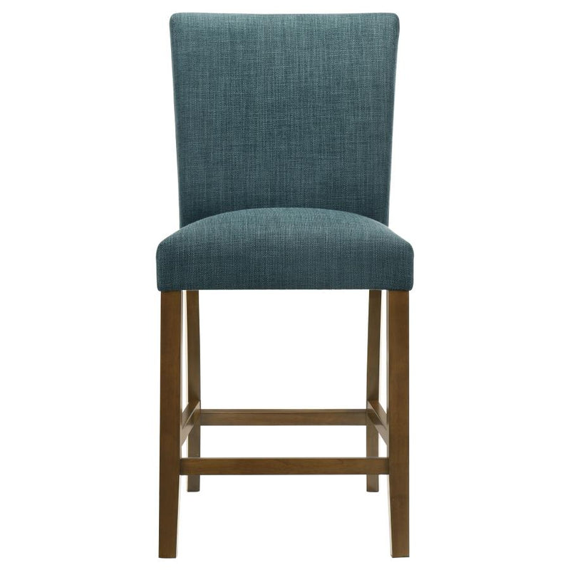 Paxton Upholstered Counter Height Dining Chair Teal Blue (Set of 2)-zoom-
