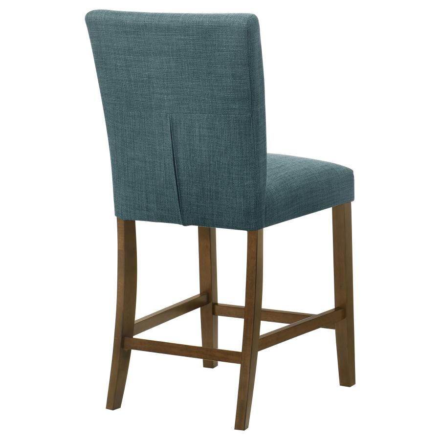 Paxton Upholstered Counter Height Dining Chair Teal Blue (Set of 2)-8